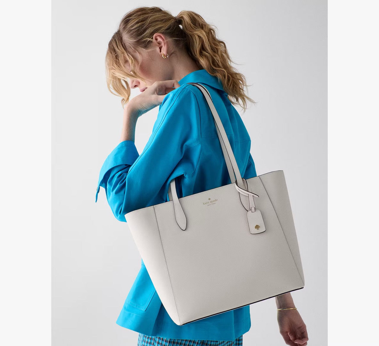 [READY STOCK MY] Kate Spade Dana Tote Bag in Meringue (KE473)