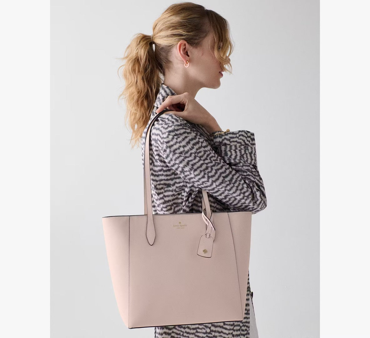 [READY STOCK MY] Kate Spade Dana Tote Bag in Powdered Sugar (KE473)