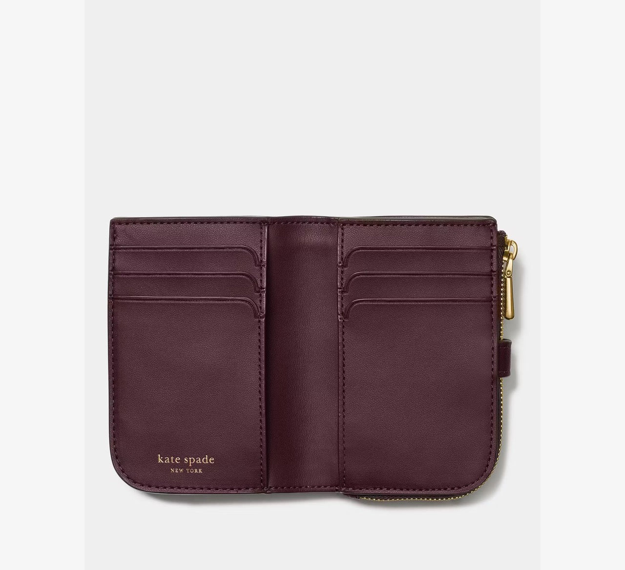 [WEB EXCLUSIVE][READY STOCK MY] Kate Spade Deco Small Compact Wallet in Blackberry (KJ648)