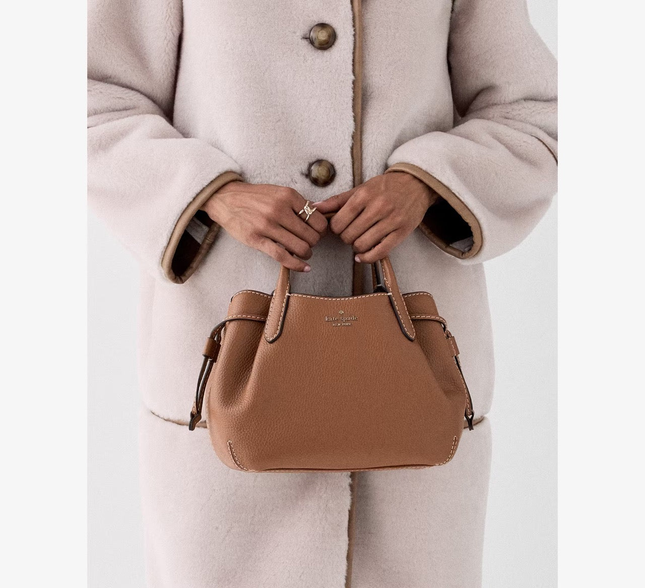 [READY STOCK MY] Kate Spade Dumpling Satchel Bag in Warm Ginger (KP933)