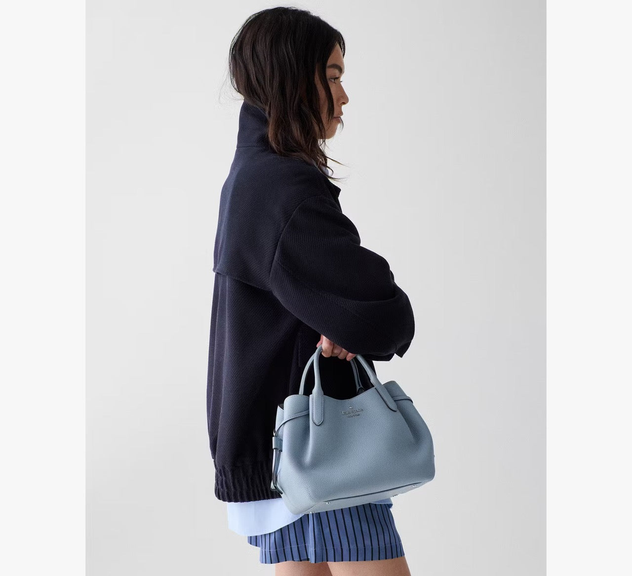 [INCOMING ETA 30 DAYS] Kate Spade Dumpling Small Satchel Bag in Muted Blue (K8135)