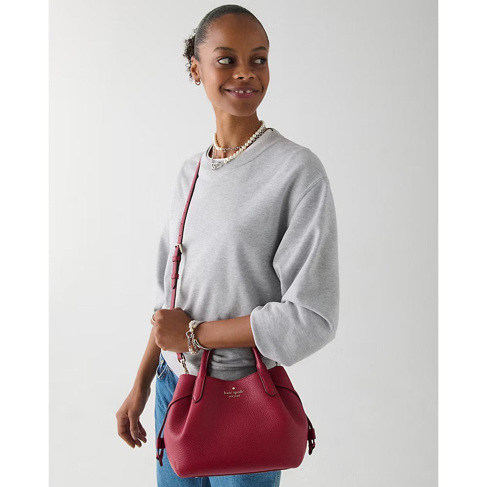 [INCOMING ETA 30 DAYS] Kate Spade Dumpling Small Satchel Bag in Red Jam (K8135)