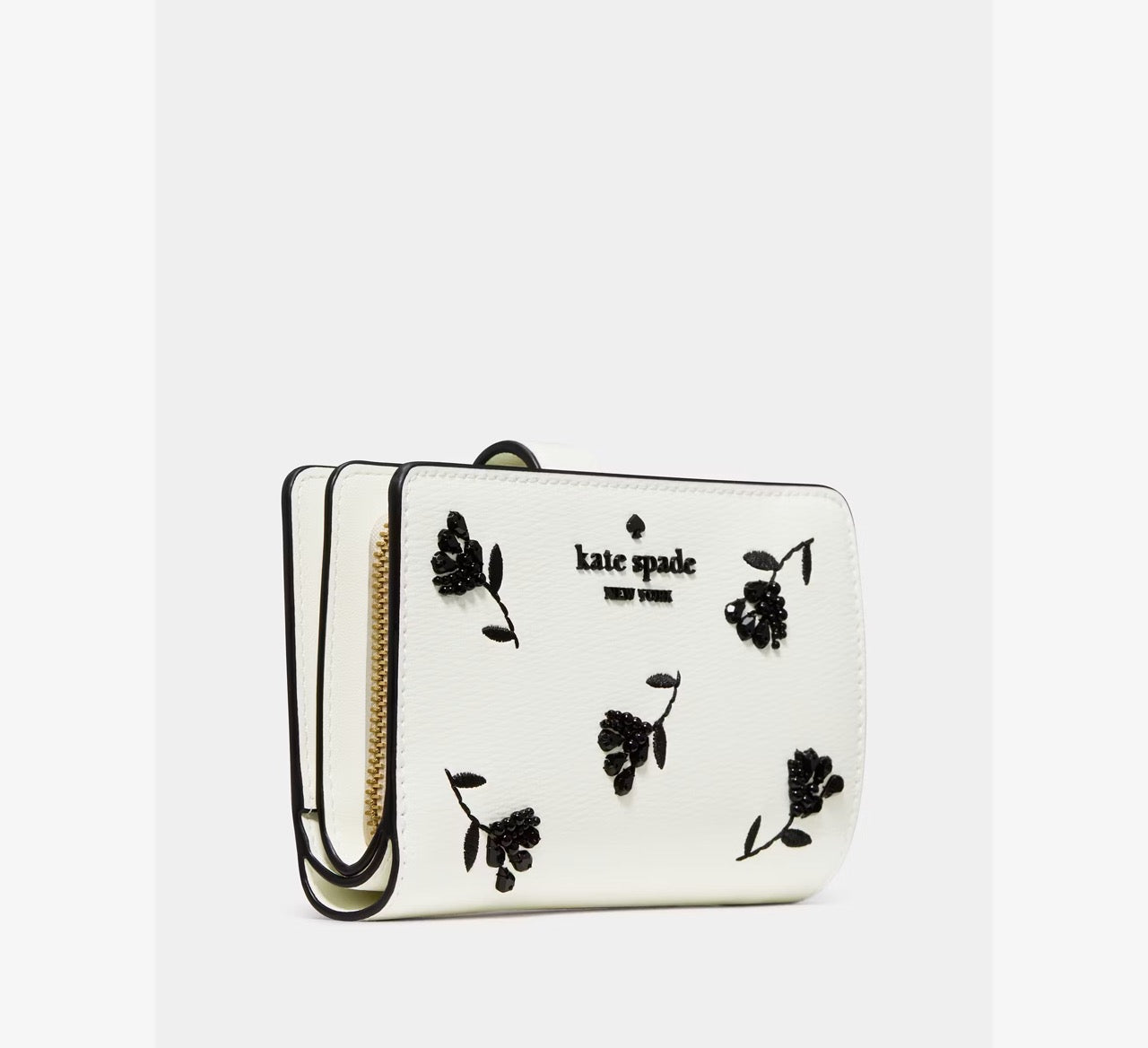 [READY STOCK MY] Kate Spade Floral Medium Bifold Wallet in Meringue Multi (KN749)