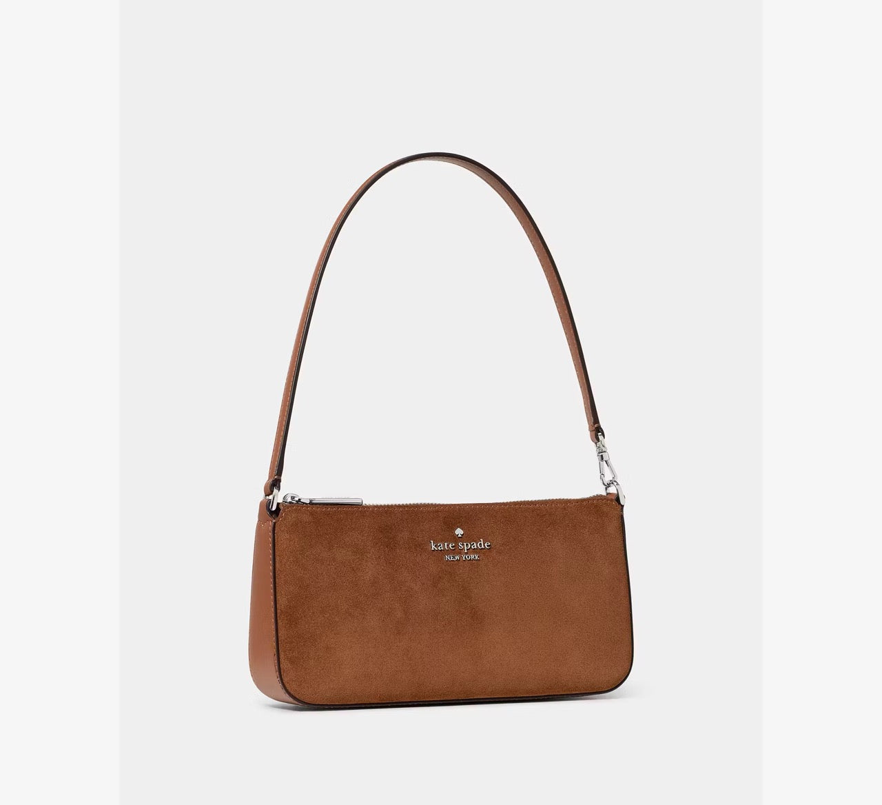 [READY STOCK MY] Kate Spade Gemini Suede Pochette In Warm Ginger (KP533)
