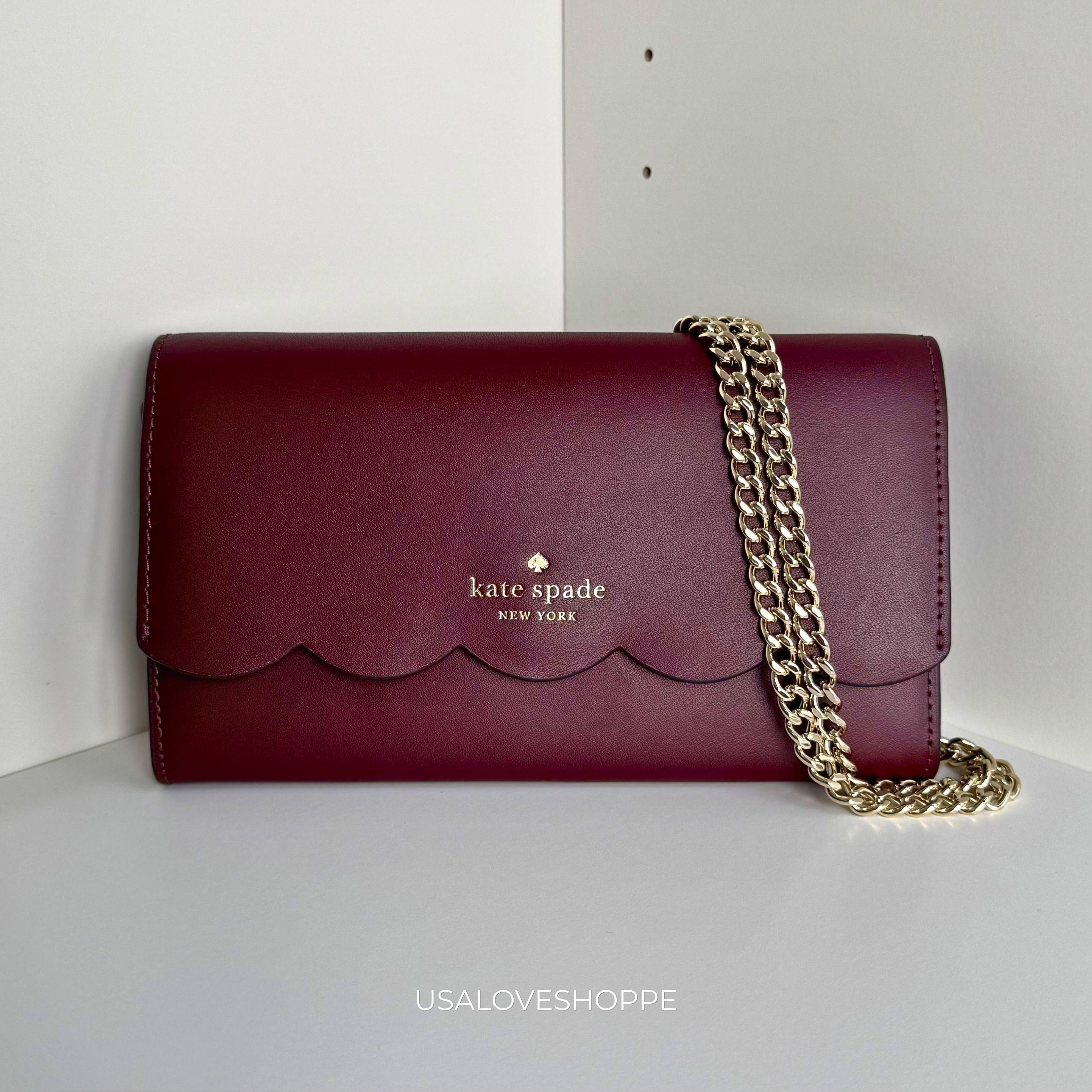 [READY STOCK MY] Kate Spade Gemma Crossbody in Dark Merlot (WLR00552)