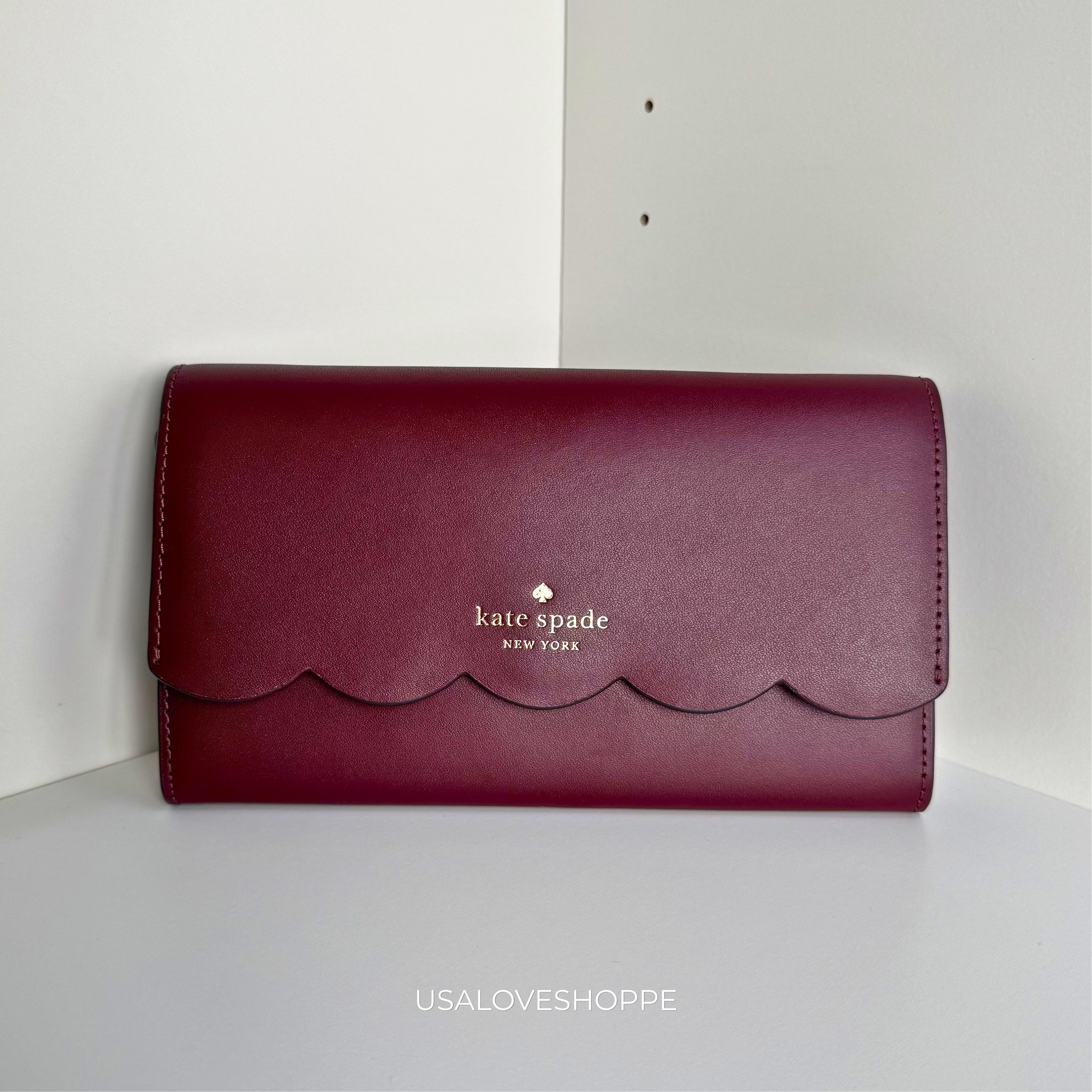 [READY STOCK MY] Kate Spade Gemma Crossbody in Dark Merlot (WLR00552)
