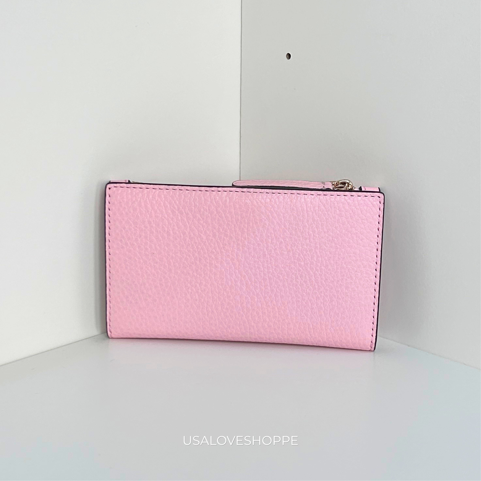 [WEB EXCLUSIVE][READY STOCK MY] Kate Spade Jackson Small Slim Bifold Card Holder in Chalk Pink (KG112)