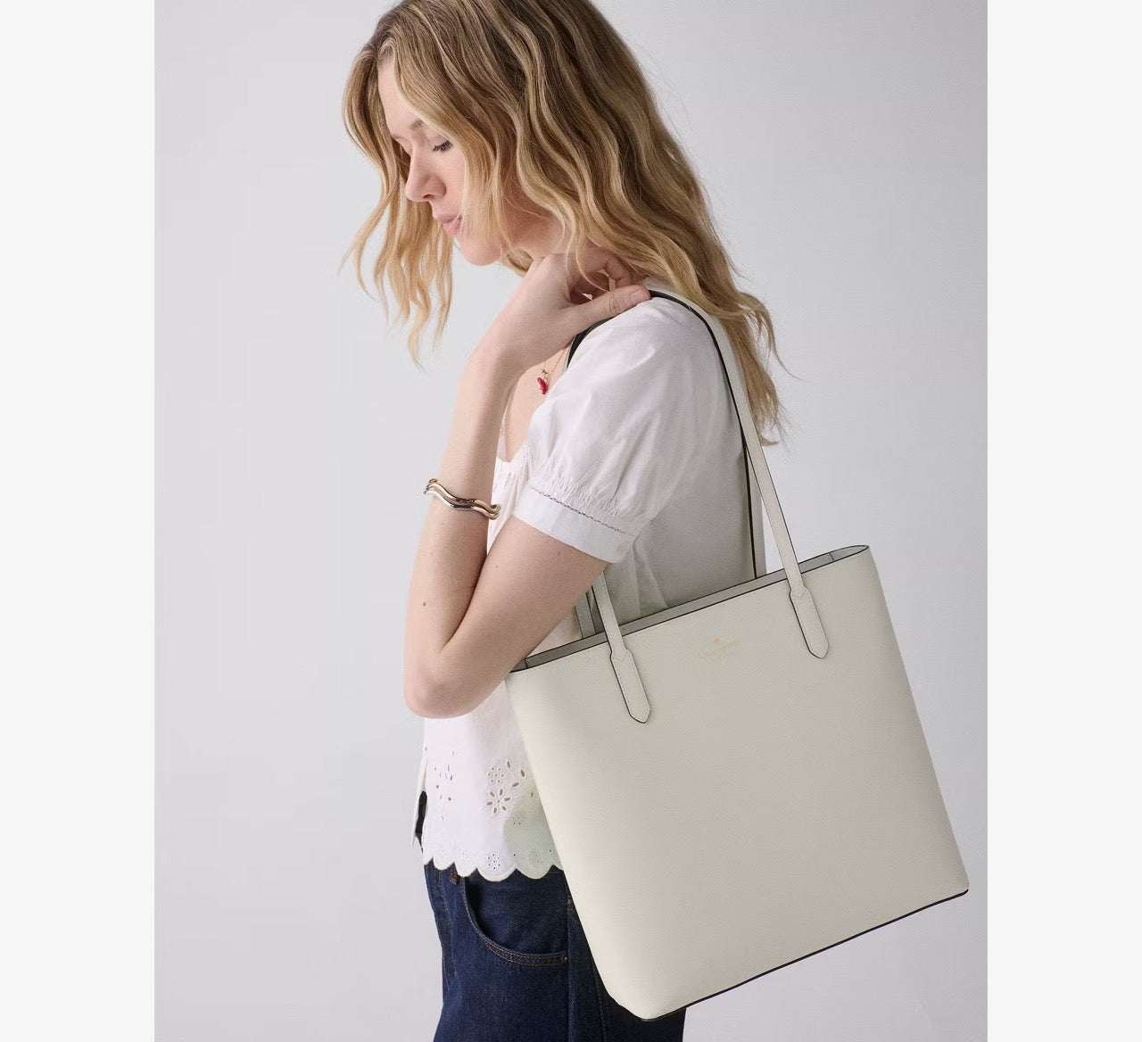 [INCOMING ETA 30 DAYS] Kate Spade Jana Tote Bag in Meringue (KP072)
