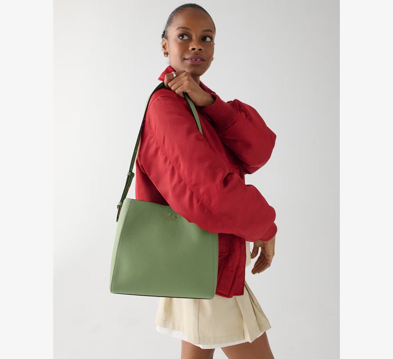 [INCOMING ETA 30 DAYS] Kate Spade Juliette Medium Bucket Bag in Cedar Stand (KM546)