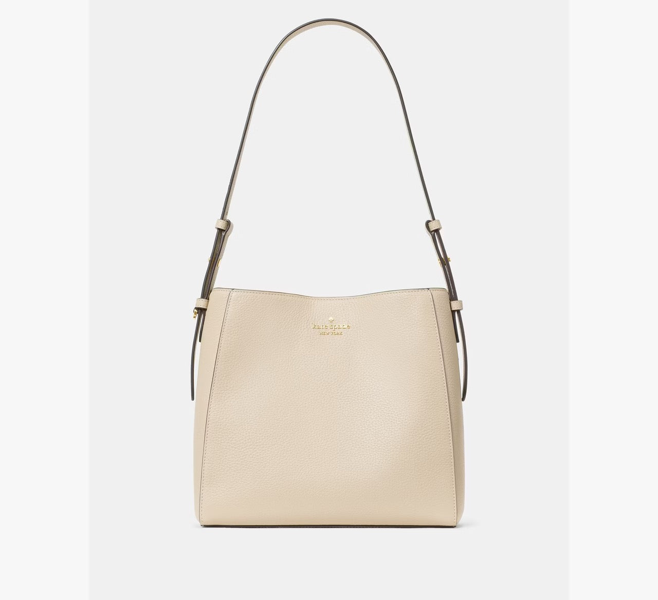 [READY STOCK MY] Kate Spade Juliette Medium Bucket Bag in Light Sand (KM546)