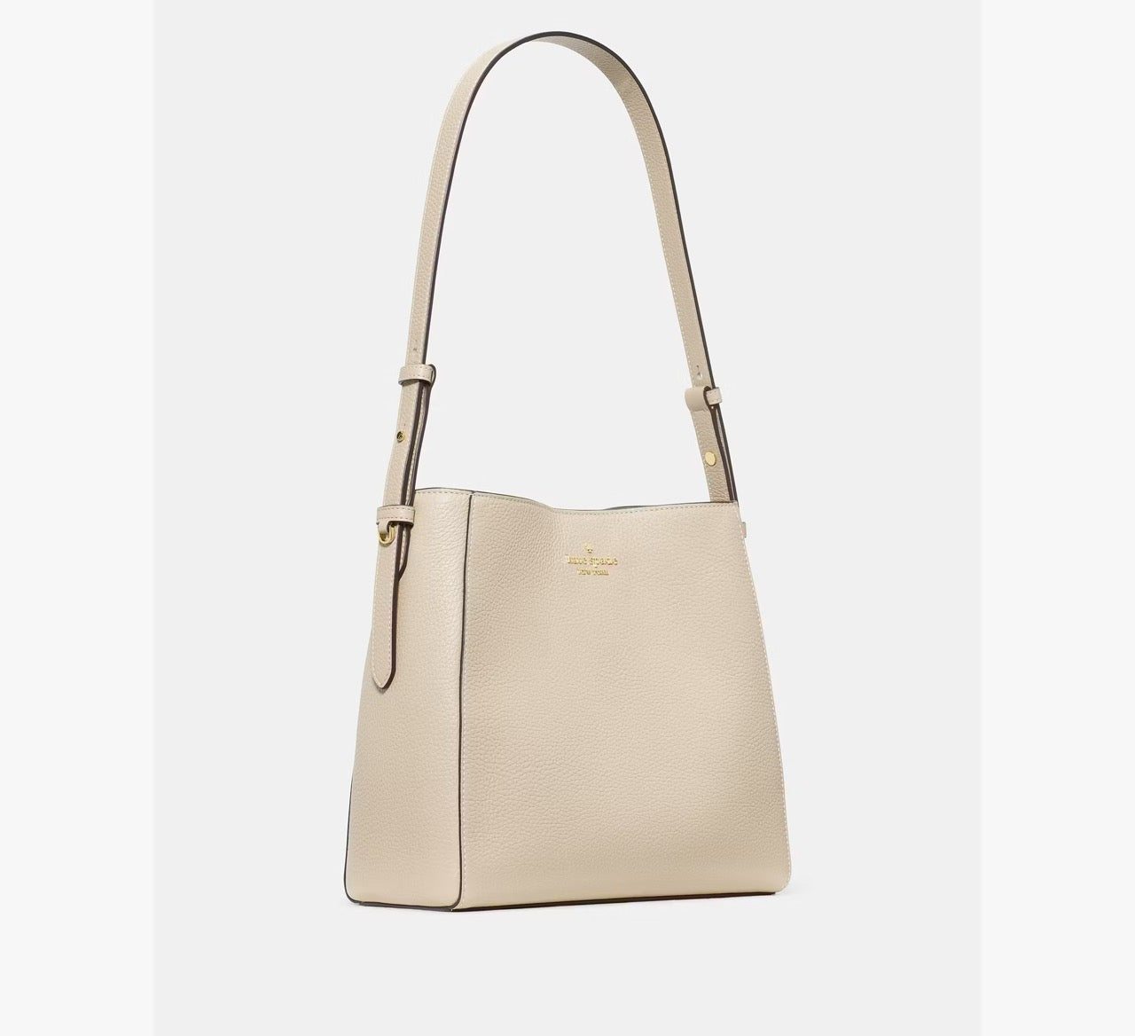 [READY STOCK MY] Kate Spade Juliette Medium Bucket Bag in Light Sand (KM546)