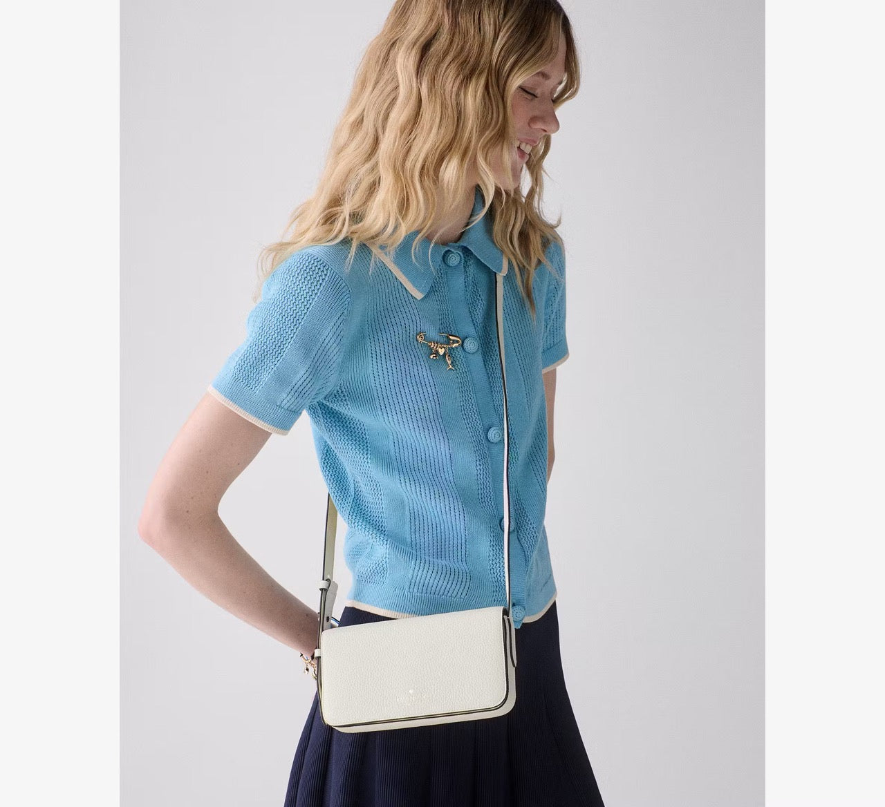 [INCOMING ETA 30 DAYS] Kate Spade Juliette Mini Crossbody Bag in Meringue (KP075)