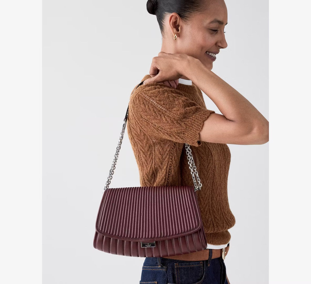 [INCOMING ETA 30 DAYS] Kate Spade Kate Spade Ali Quilted Shoulder Bag in Grenache (KP241)