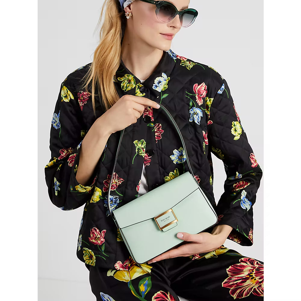 [READY STOCK MY] Kate Spade Katy Medium Shoulder Bag in Crystal Blue (K8971)