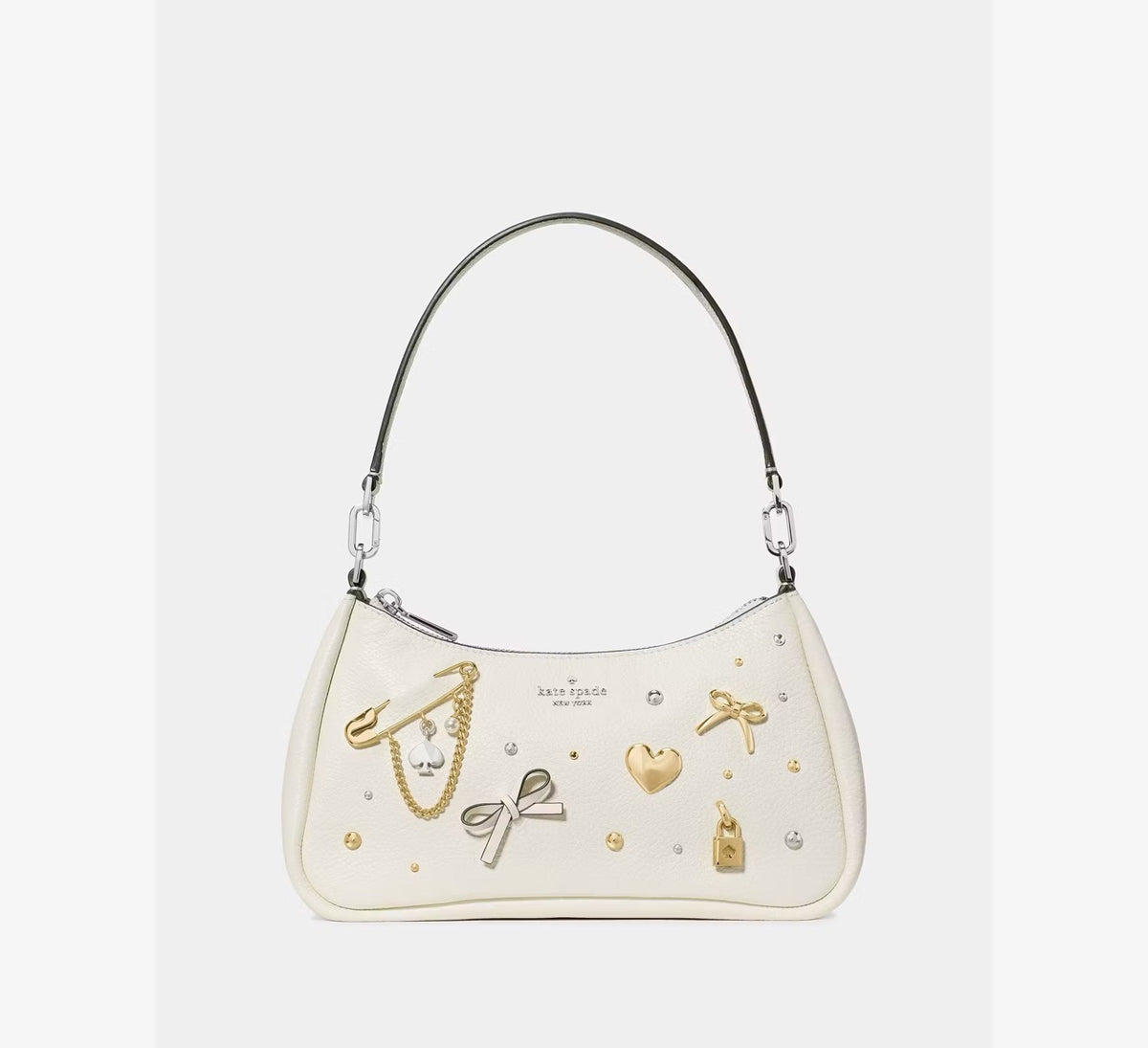 [WEB EXCLUSIVE][INCOMING ETA 30 DAYS] Kate Spade Kayla Charmed Shoulder Bag in Meringue (KP307)