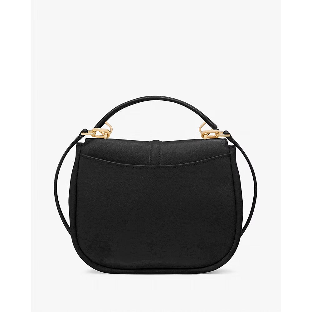 [INCOMING ETA 30 DAYS] Kate Spade Kayla Pebbled Leather Saddle Bag in Black (KL025)