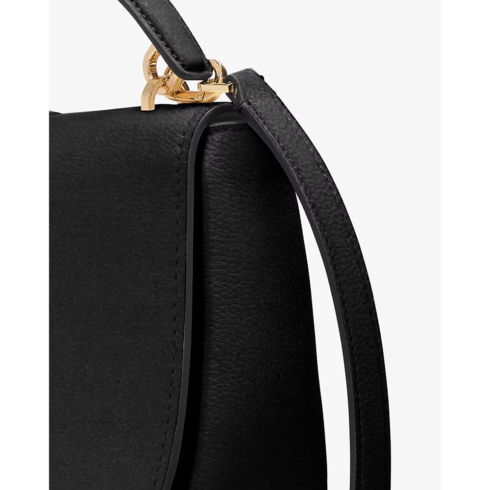 [INCOMING ETA 30 DAYS] Kate Spade Kayla Pebbled Leather Saddle Bag in Black (KL025)