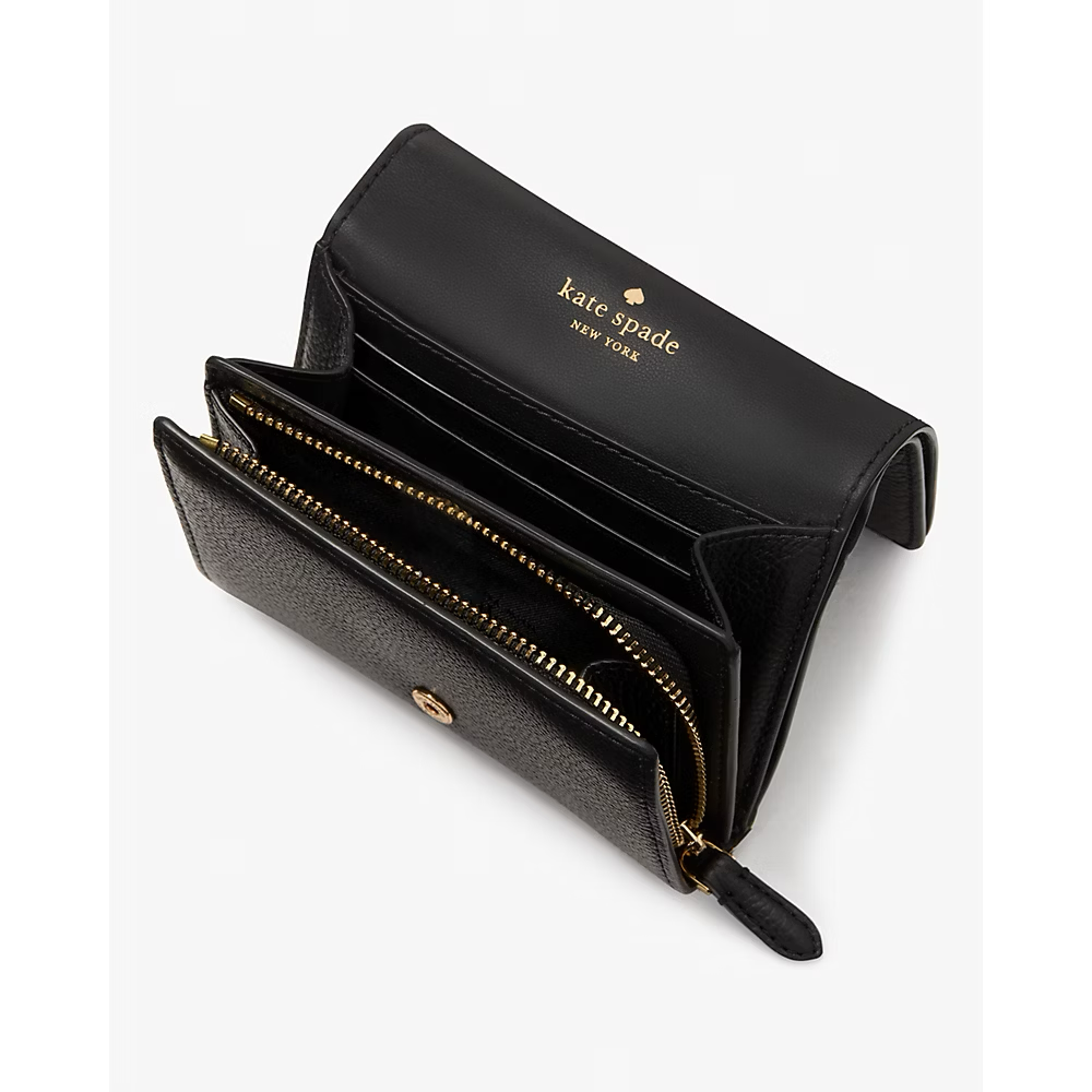 [INCOMING ETA END NOV 2024] Kate Spade Kayla Small L-zip Wallet in Black (KK056)