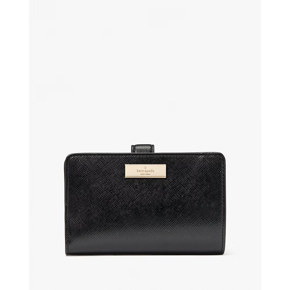 Kate Spade Kenzie Boxed Medium Compact Wallet in Black (KK043)