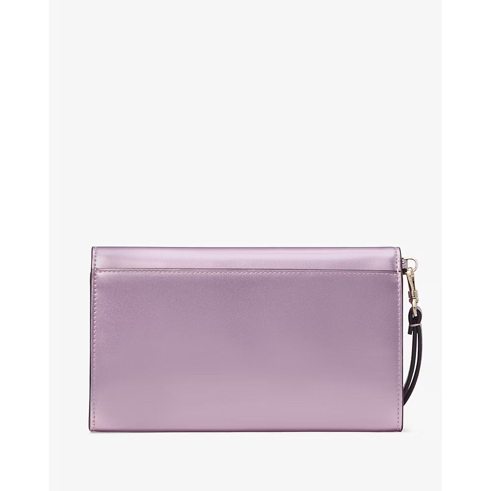 Kate Spade Kenzie Boxed Medium Flap Wristlet in Quartz Pink (KJ015)