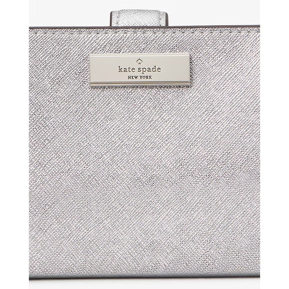 Kate Spade Kenzie Boxed Metallic Medium Compact Wallet in Lunar Light (KJ021)