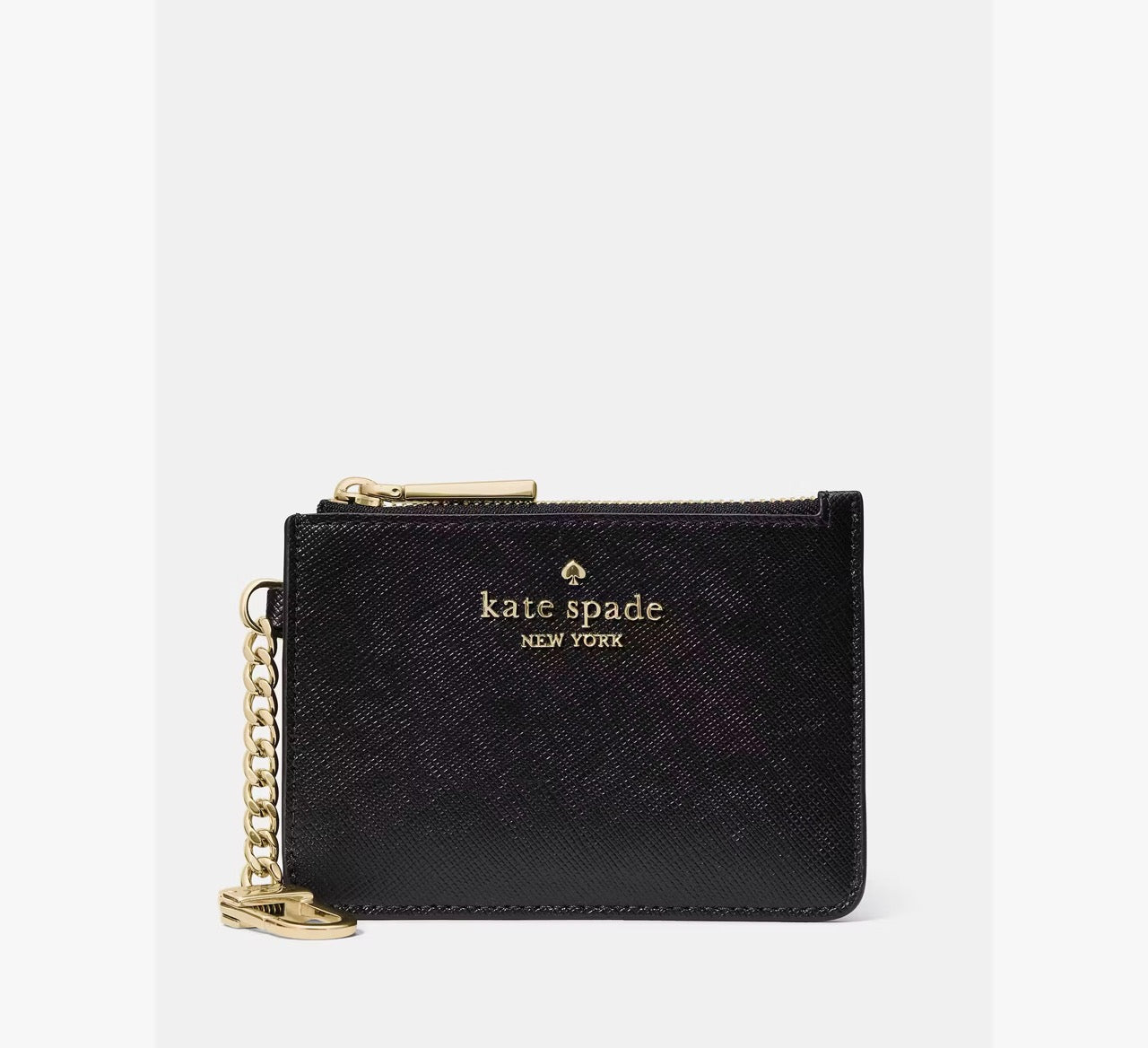 [READY STOCK MY] Kate Spade Key Ring Card Holder in Black (KN771)