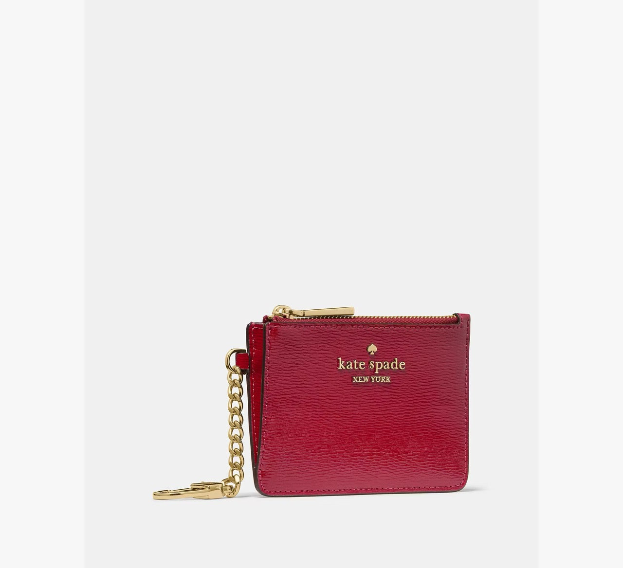 [READY STOCK MY] Kate Spade Key Ring Card Holder in Red Jam (KN868)
