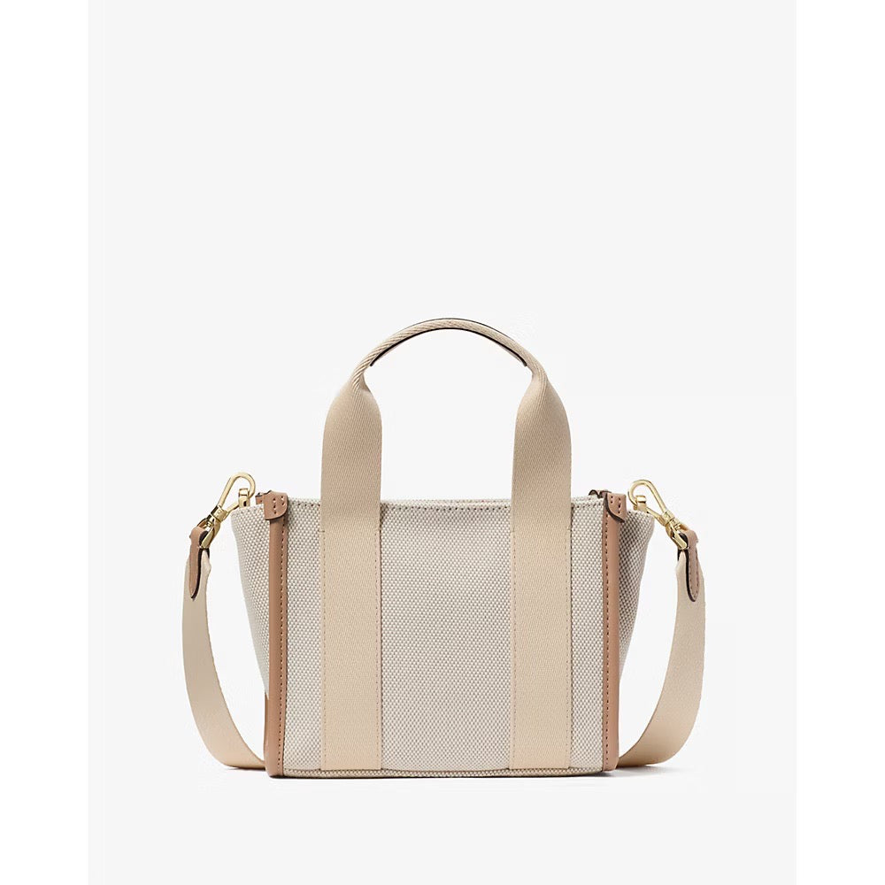 [READY STOCK MY] Kate Spade Kip Canvas Mini Tote in Light Fawn Multi (KL062)