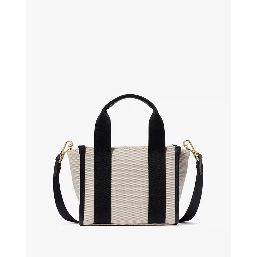 [READY STOCK MY] Kate Spade Kip Canvas Mini Tote in Natural Multi (KL062)