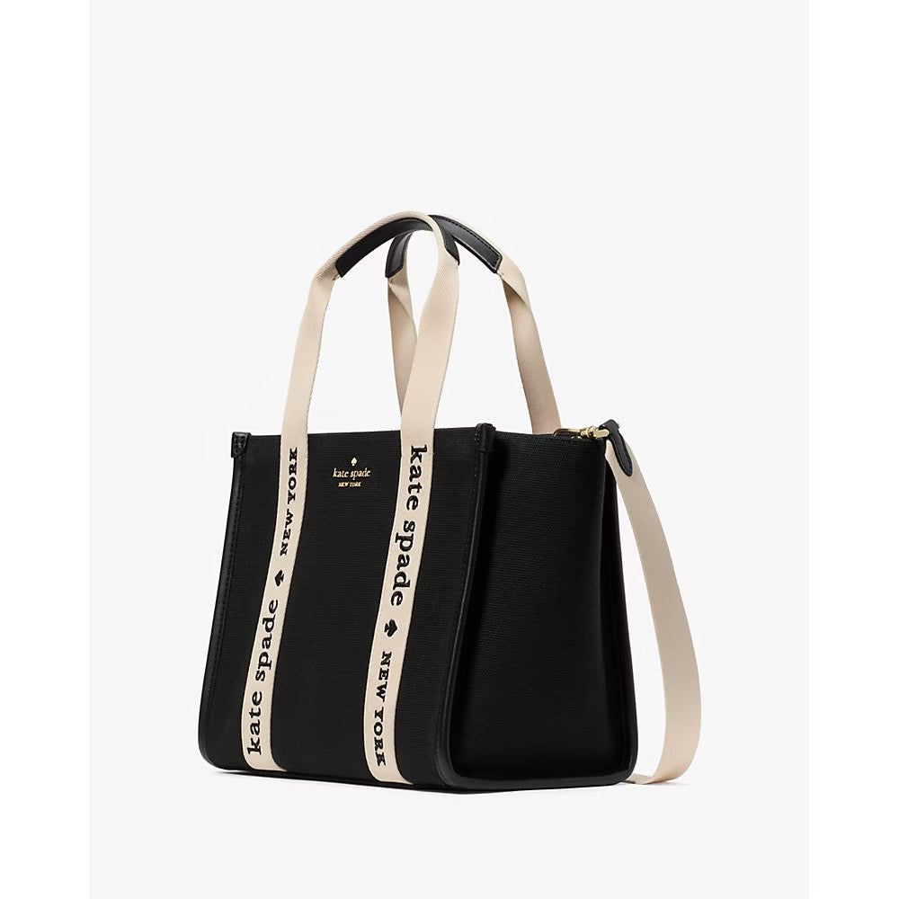 [INCOMING ETA 30 DAYS] Kate Spade Kip Canvas Small Tote in Black (KG767)