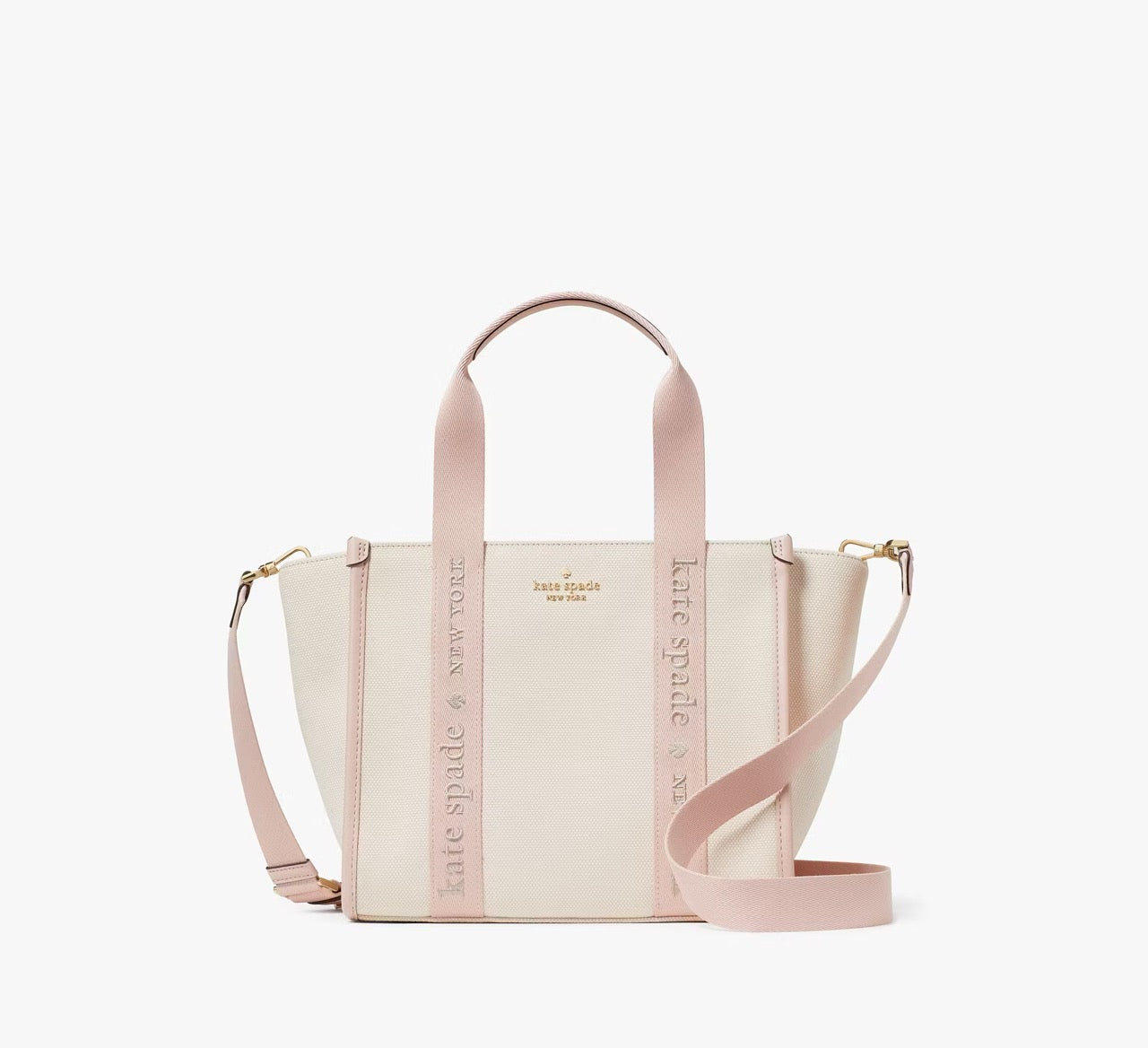 [INCOMING ETA 30 DAYS] Kate Spade Kip Canvas Small Tote in Rose Smoke (KG767)