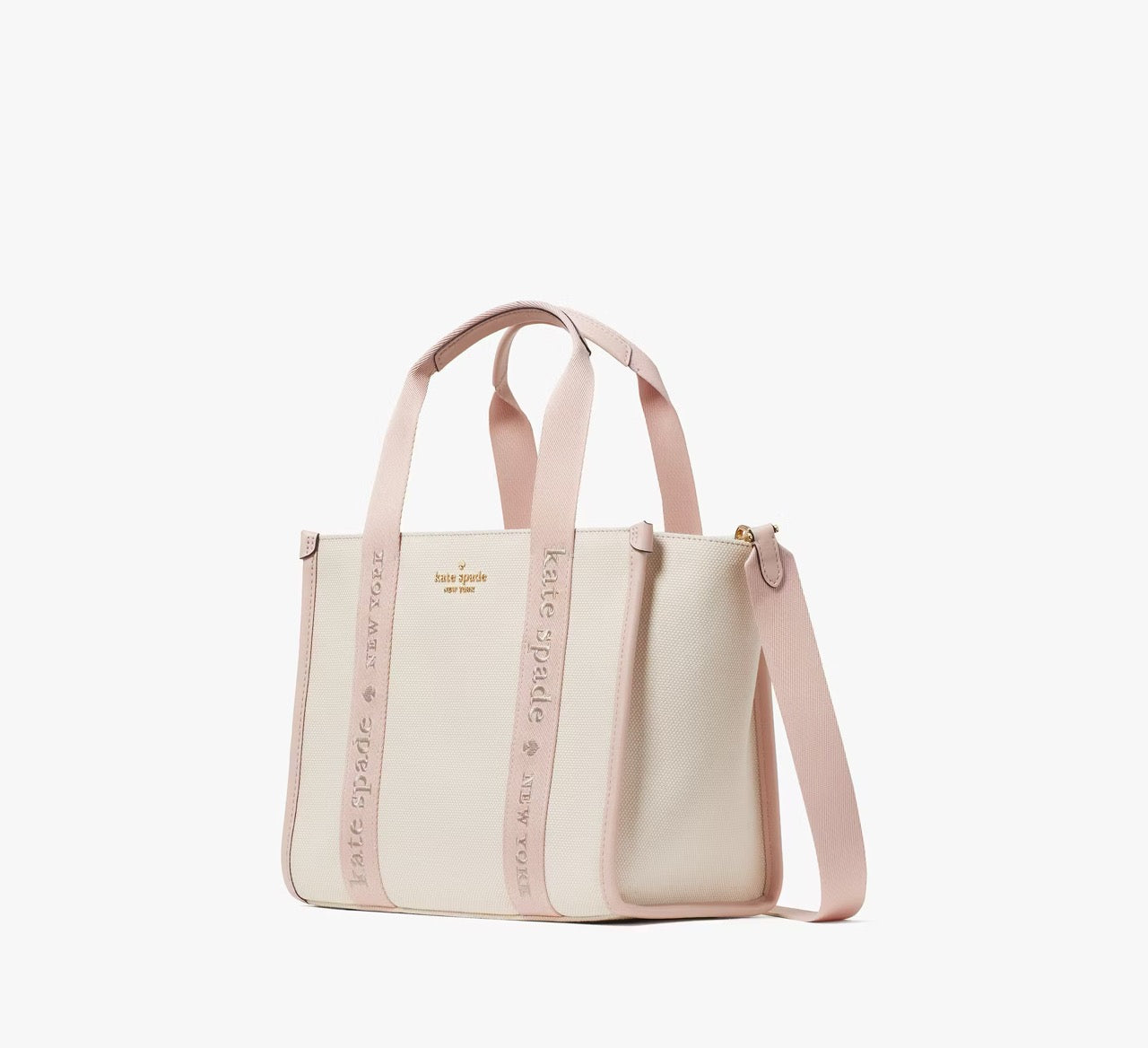 [INCOMING ETA 30 DAYS] Kate Spade Kip Canvas Small Tote in Rose Smoke (KG767)