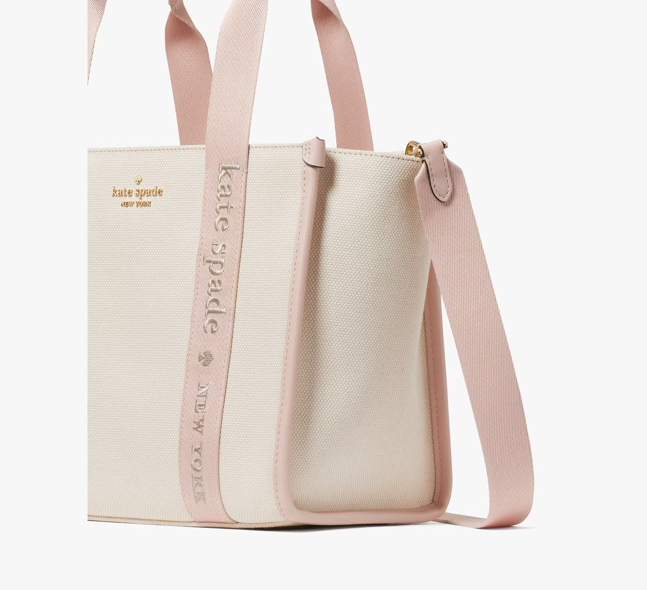 [INCOMING ETA 30 DAYS] Kate Spade Kip Canvas Small Tote in Rose Smoke (KG767)