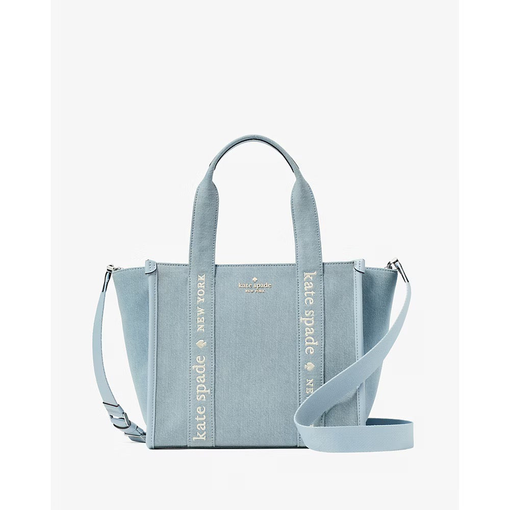 [INCOMING ETA 30 DAYS] Kate Spade Kip Denim Small Tote in Blue Multicolor (KL065)