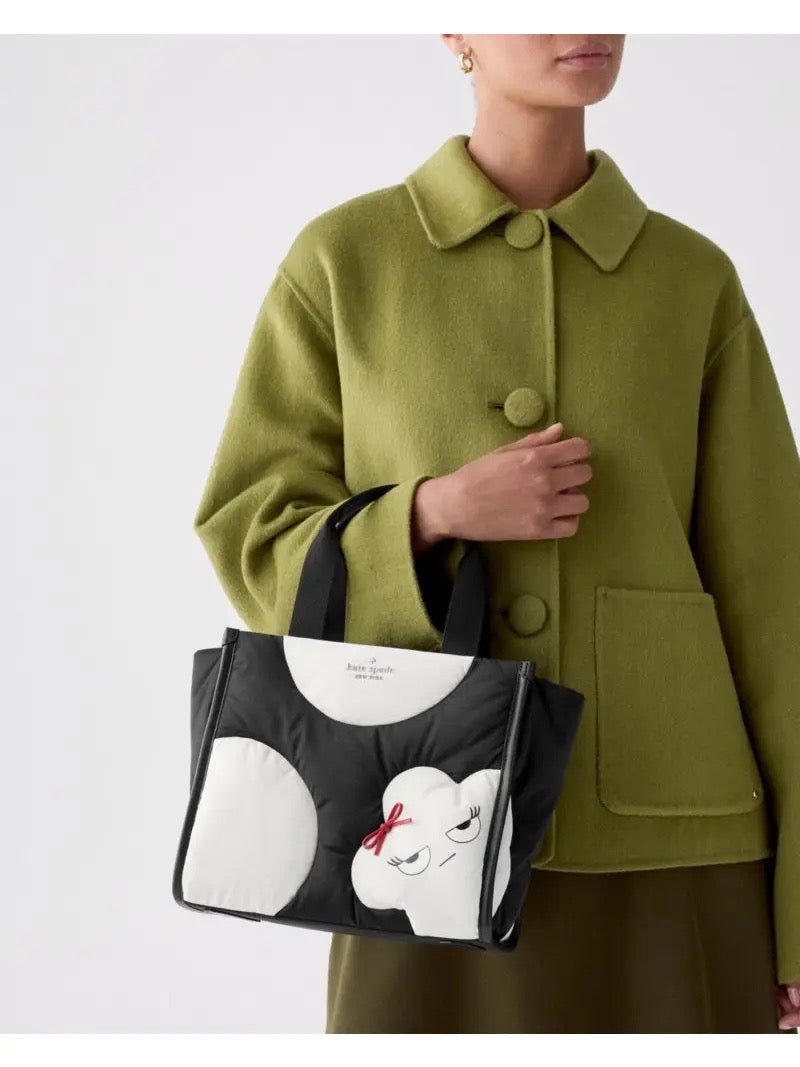 [WEB EXCLUSIVE][INCOMING ETA 30 DAYS] Kate Spade Kip Monsters Small Tote Bag in Black Multi (KP357)