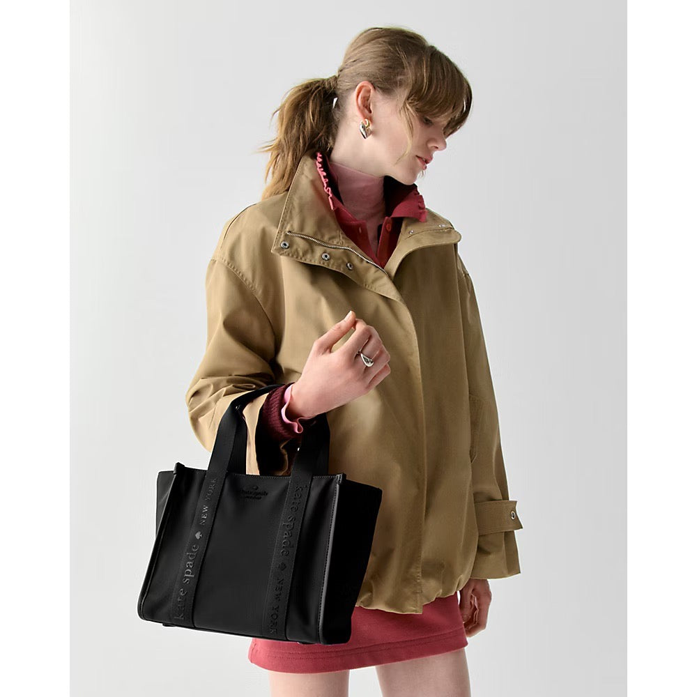 [READY STOCK MY] Kate Spade Kip Nylon Small Tote in Black (KL926)