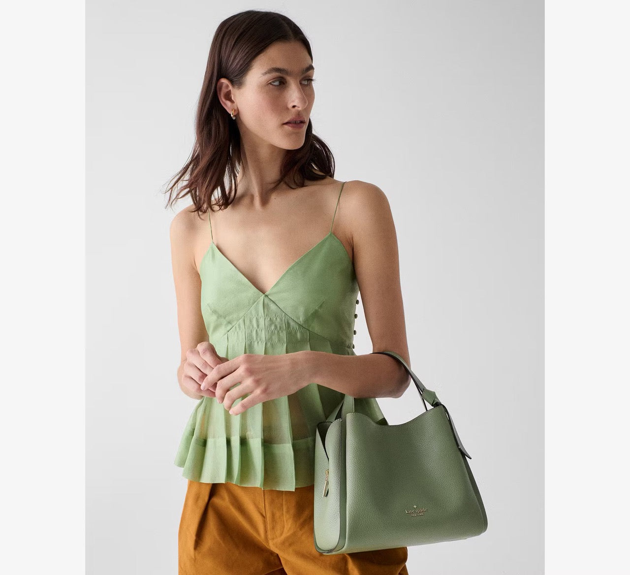 [WEB EXCLUSIVE][READY STOCK MY] Kate Spade Knott Carryall Bag in Balsam Green (KM666)