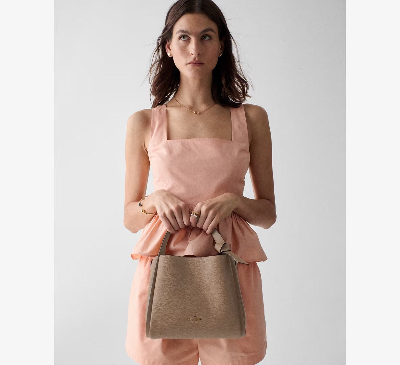 [READY STOCK MY] Kate Spade Knott Carryall Bag in Timeless Taupe (KM666)