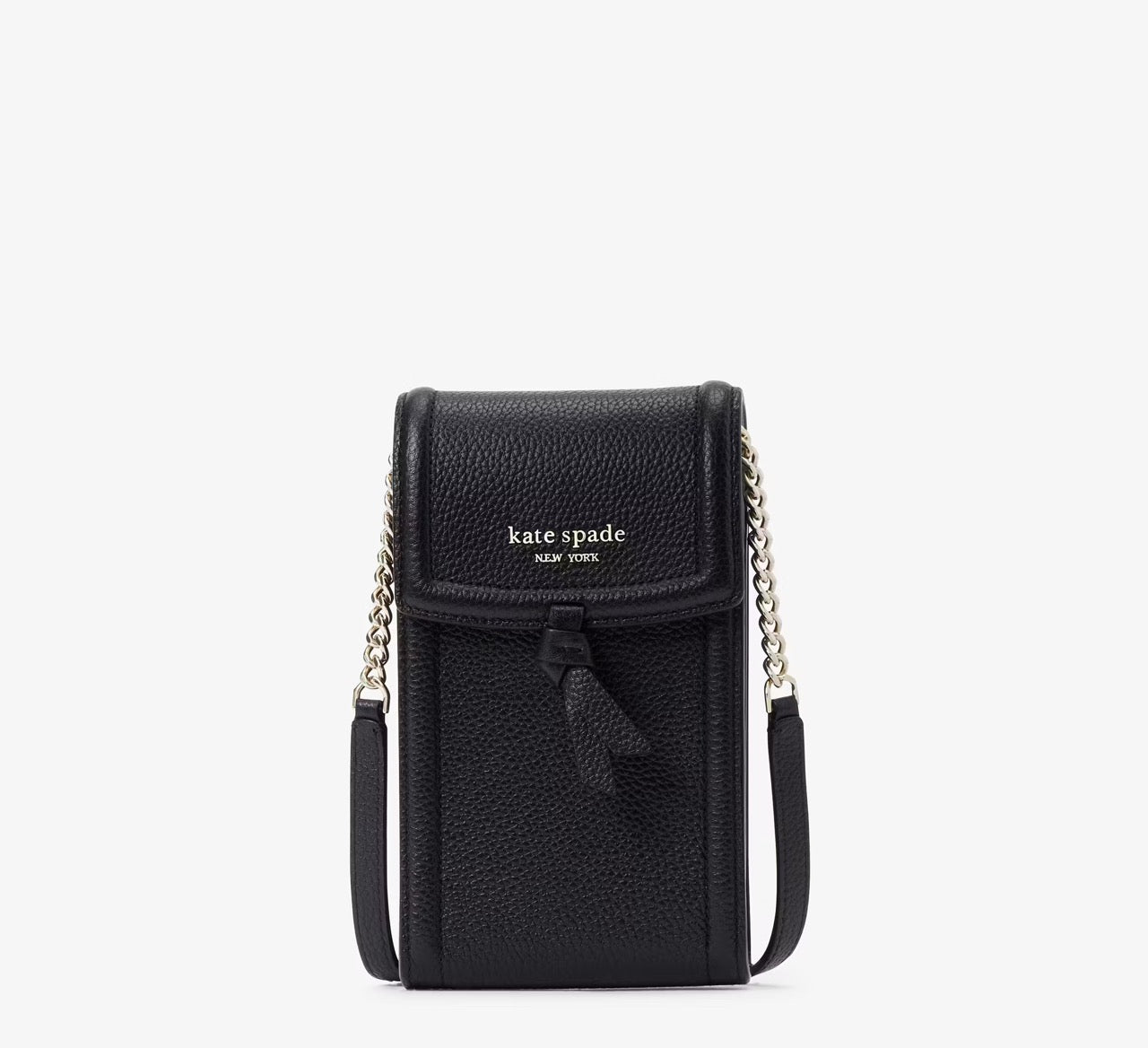 [READY STOCK MY] Kate Spade Knott North South Phone Crossbody in Black (K6376)