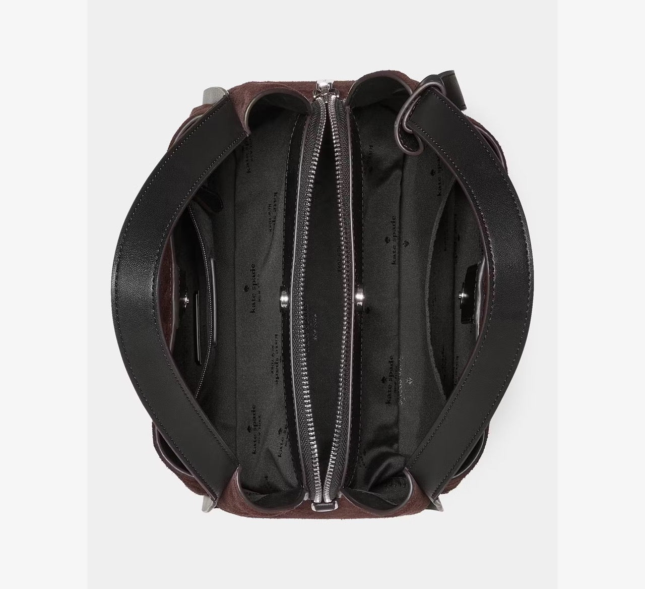 [WEB EXCLUSIVE][READY STOCK MY] Kate Spade Knott Suede Carryall Bag in Hot Fudge (KN308)