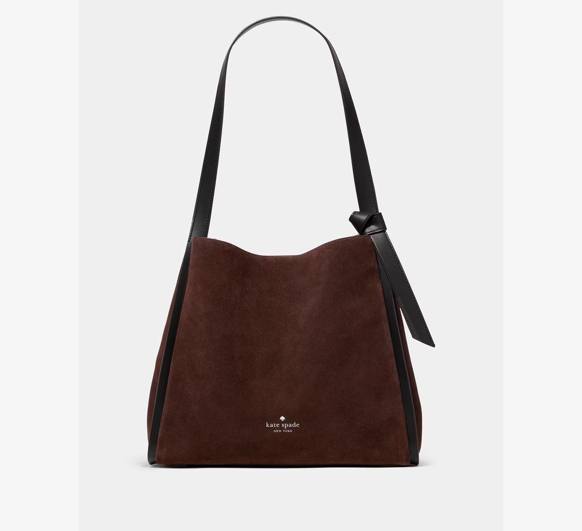 [WEB EXCLUSIVE][READY STOCK MY] Kate Spade Knott Suede Large Carryall in Hot Fudge (KN309)