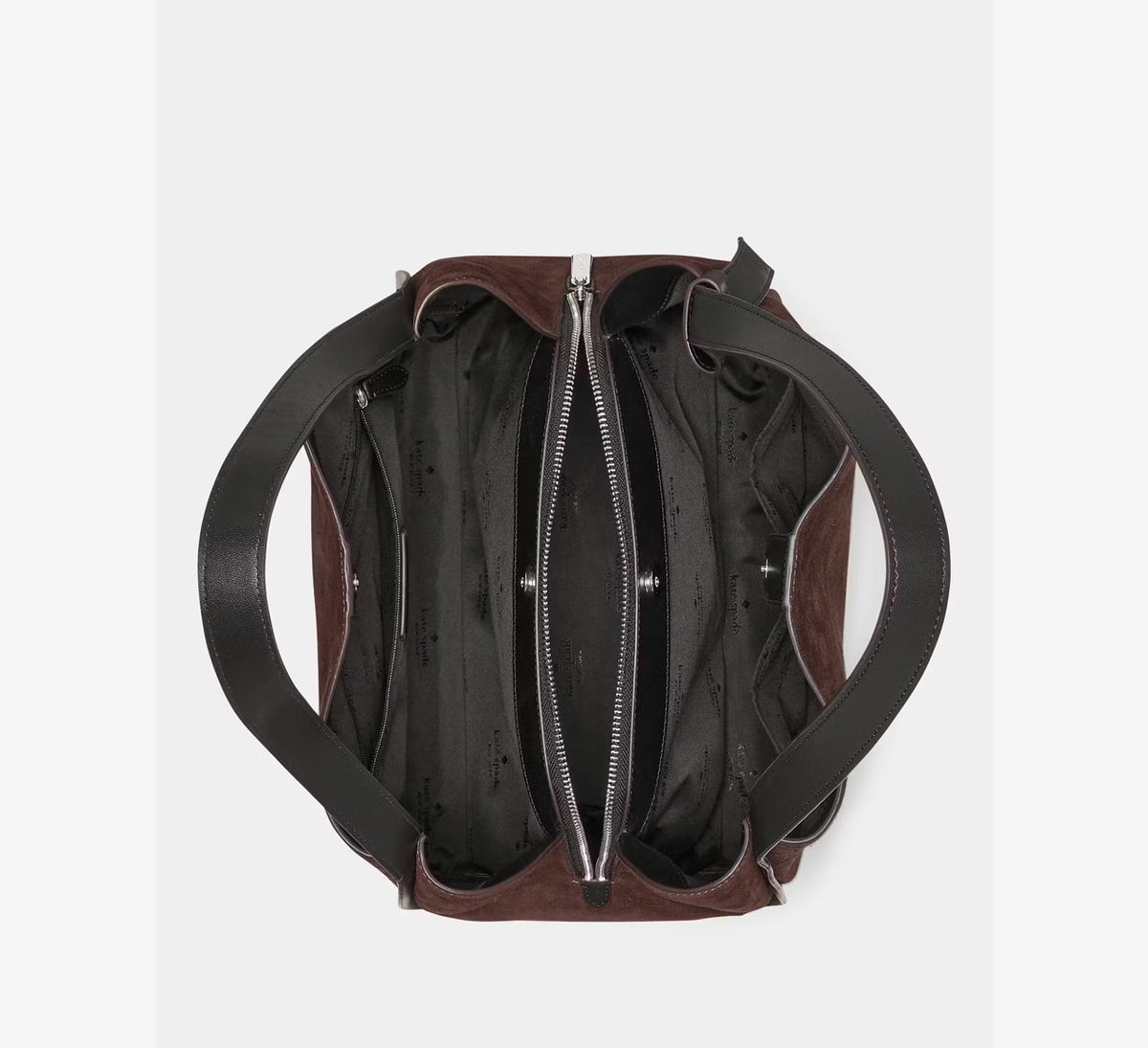 [WEB EXCLUSIVE][READY STOCK MY] Kate Spade Knott Suede Large Carryall in Hot Fudge (KN309)