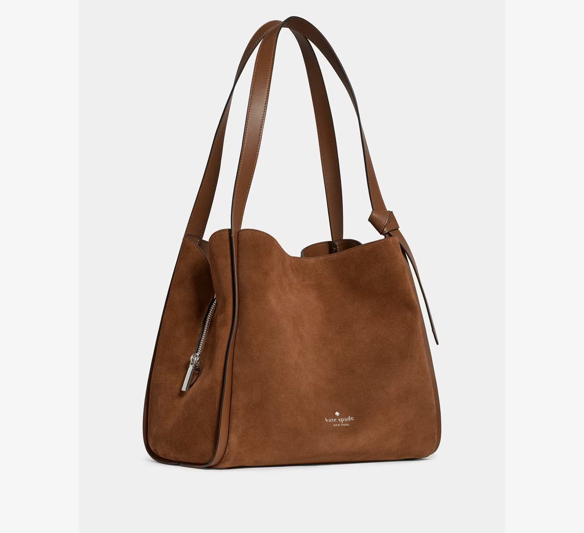 [WEB EXCLUSIVE][READY STOCK MY] Kate Spade Knott Suede Large Carryall in Warm Ginger (KN309)