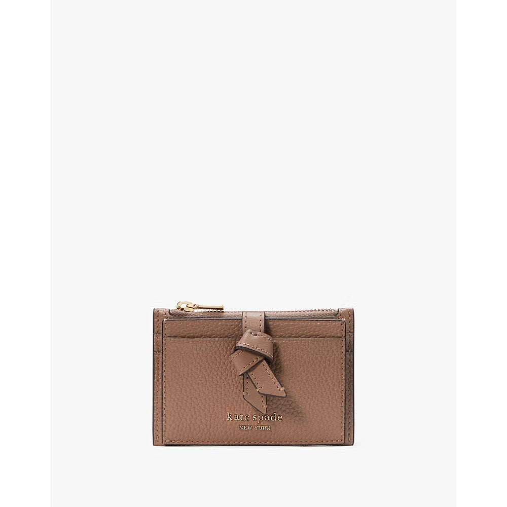 [READY STOCK MY] Kate Spade Knott Zip Card Case in Warm Acorn (KH156)