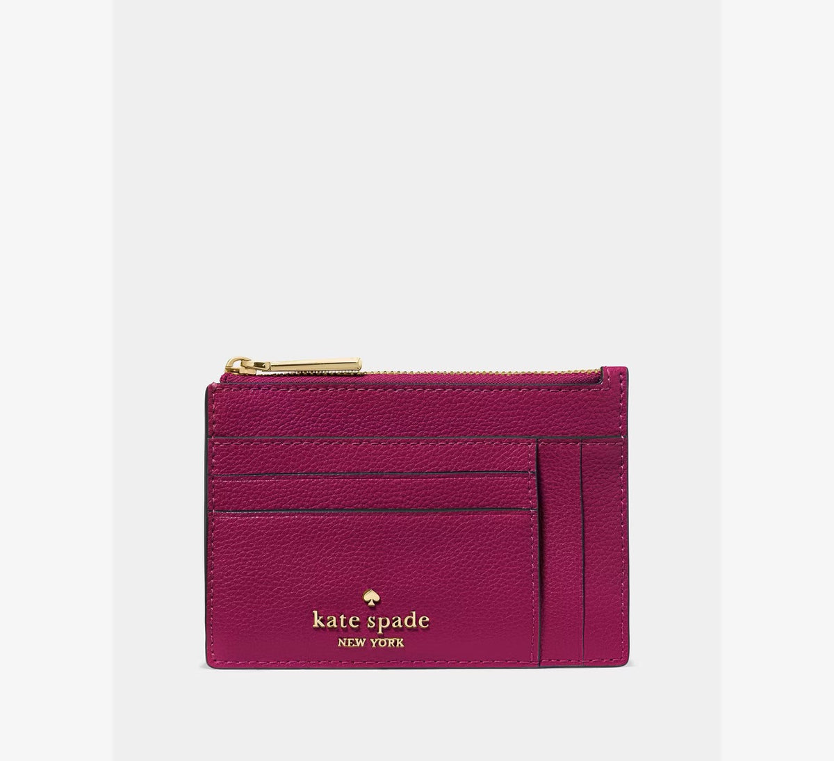 [READY STOCK MY] Kate Spade Large Slim Card Holder in Dark Raspberry (KP227)