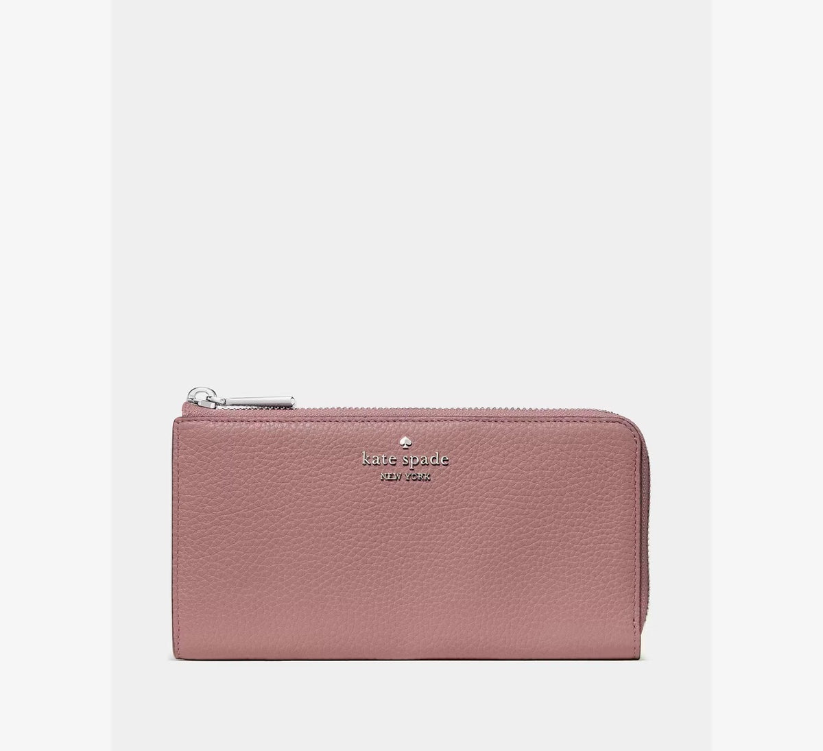 [WEB EXCLUSIVE][READY STOCK MY] Kate Spade Large Slim L-zip Wallet in Dusk Rose (KP354)