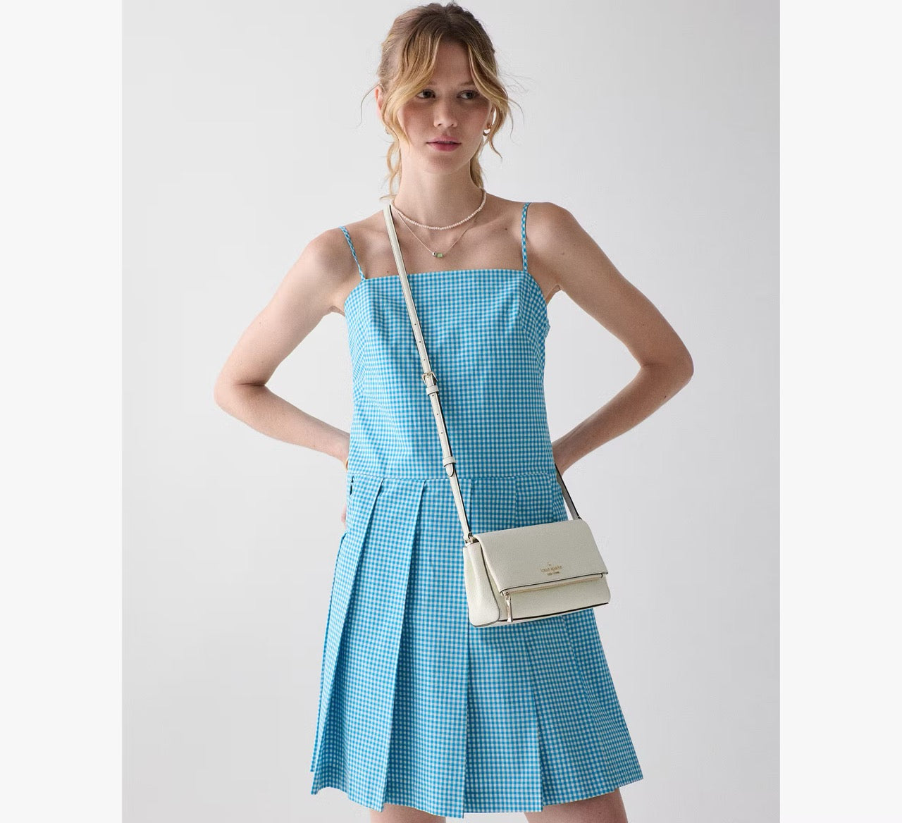 [READY STOCK MY] Kate Spade Leila Mini Crossbody in Meringue (KE487)