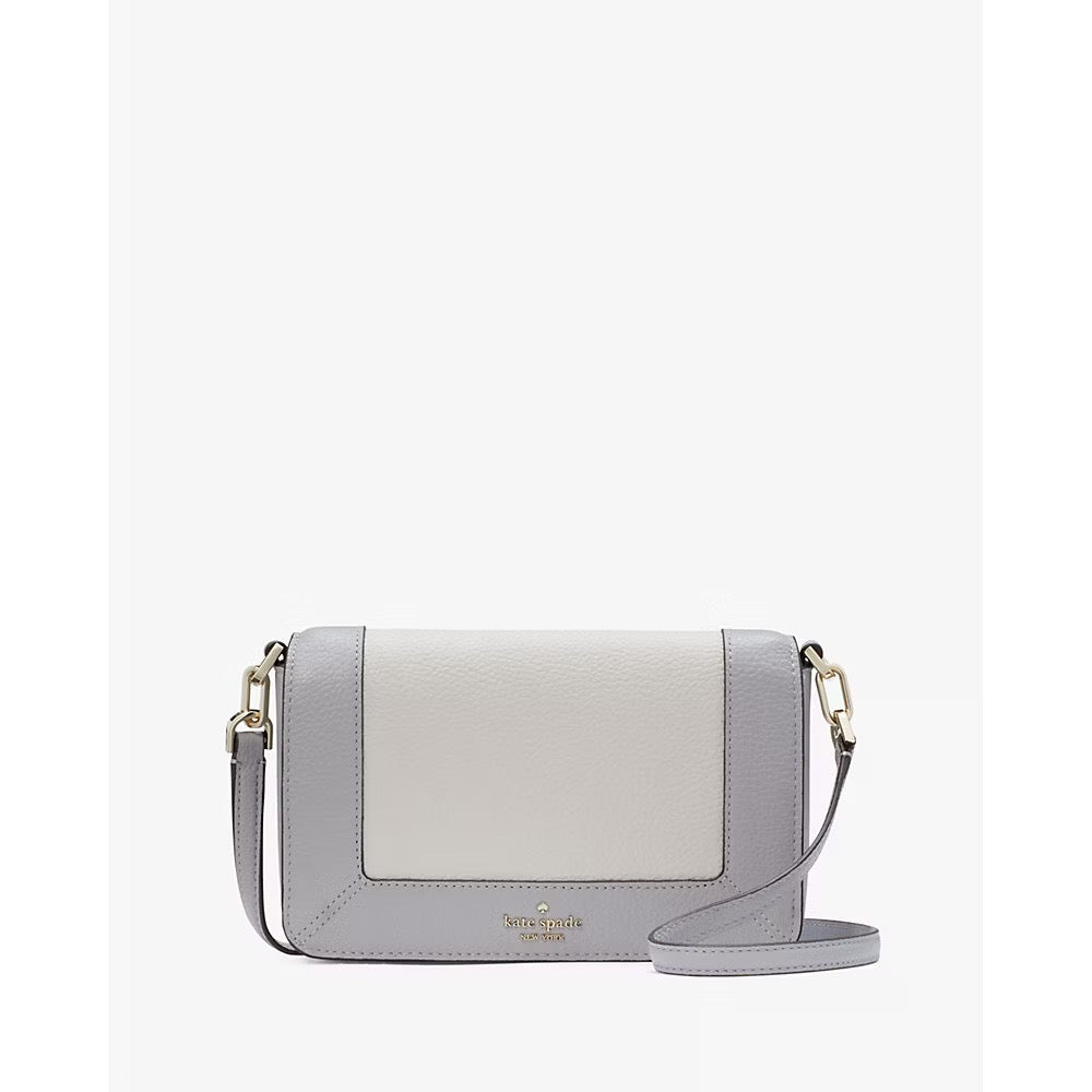 [INCOMING ETA 30 DAYS] Kate Spade Lena Colorblock Mini Flap Crossbody in Mountain Grey (KH792)