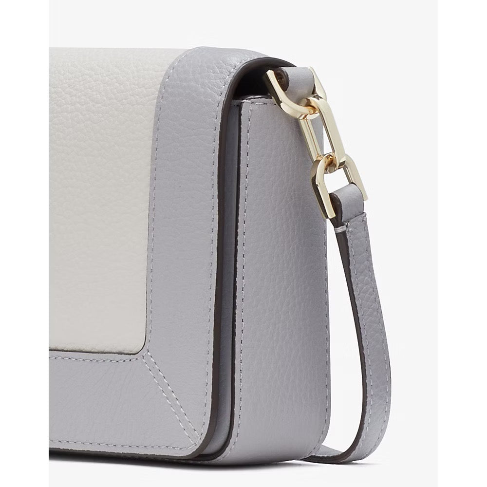 [INCOMING ETA 30 DAYS] Kate Spade Lena Colorblock Mini Flap Crossbody in Mountain Grey (KH792)