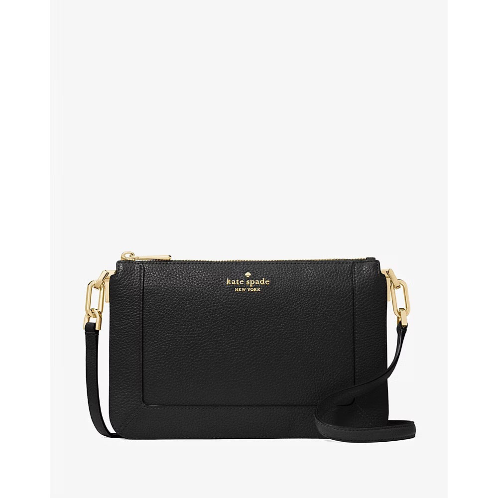 Kate Spade Lena Double Compartment Crossbody in Black (KH430)